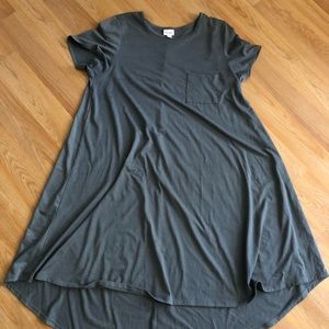 LulaRoe Solid Gray Carly, XL